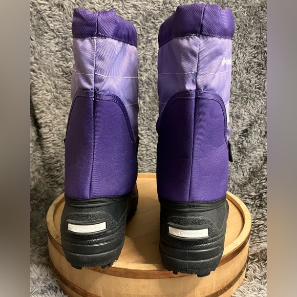 EUC Columbia Girls Powder Bug Winter Boot Purple - Picture 4 of 6